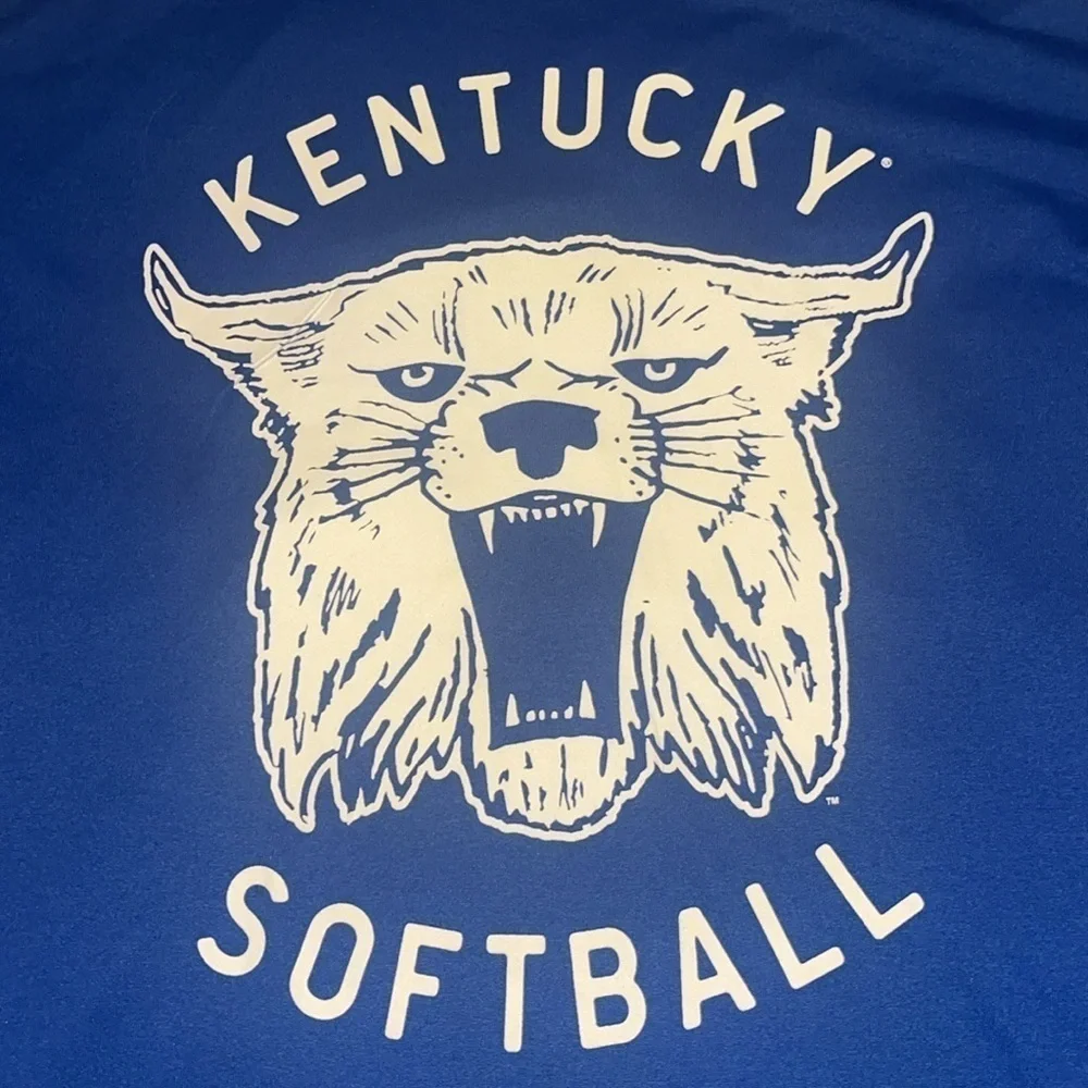 Nike women’s University of Kentucky Softball Blue T-Shirt size Large